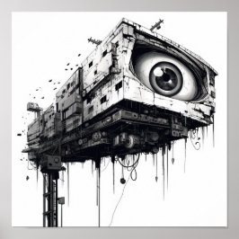 Póster El ojo futurista vigilante: Cámara de vigilancia d