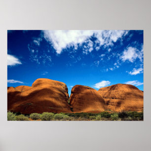 Póster El Olgas, parque nacional de Uluru, Territorio del
