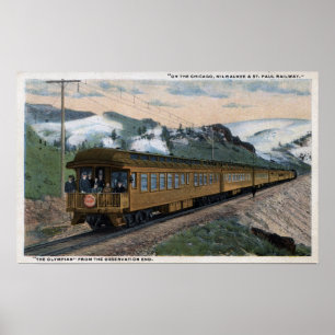 Póster El olímpico Chicago, Milwaukee y St. Paul