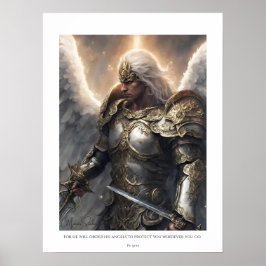 Póster Él ordena sus ángeles.