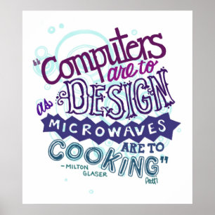 Póster El ordenador es diseñar.