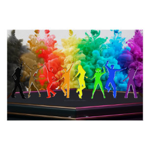 Póster El Orgullo Bailando de SlipperyJoe Sombra el arte