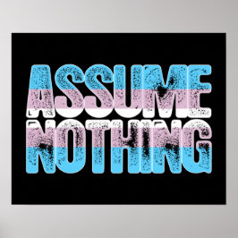 Póster El orgullo transgénero no supone nada