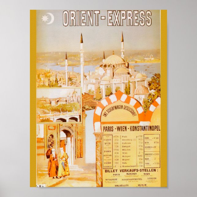 Póster El Orient Express de París (Frente)
