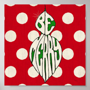 Póster El ornamento del día de fiesta sea feliz