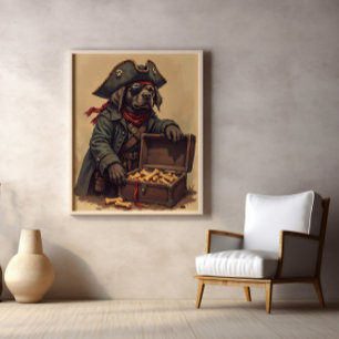 Póster El Oro de Sniffbeard: Huesos, Galletas, Tocino