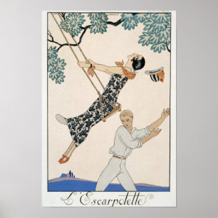 Póster El oscilación, 1923 (impresión del pochoir)