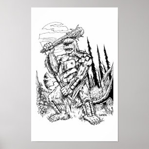 Póster "El oso" - Ilustracion de Tracy Lesch