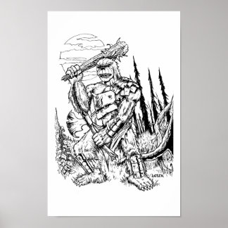 Póster "El oso" - Ilustracion de Tracy Lesch