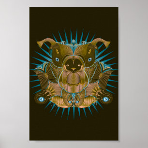 Póster El oso poderoso y sus espíritus de ayuda