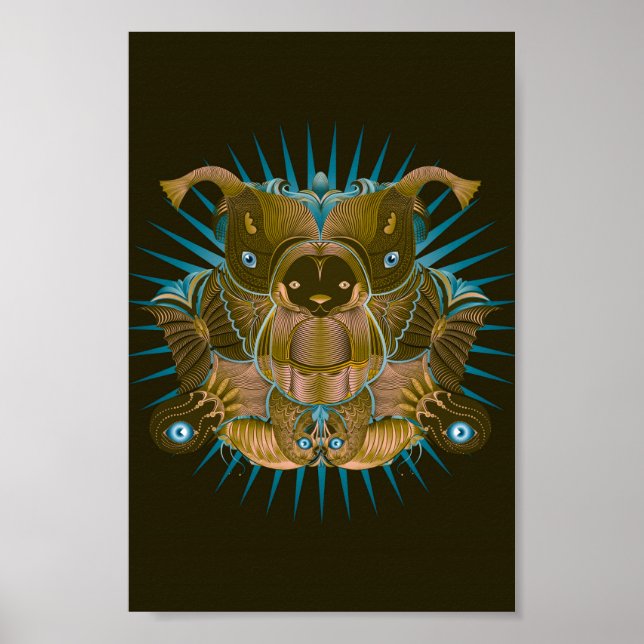 Póster El oso poderoso y sus espíritus de ayuda (Frente)