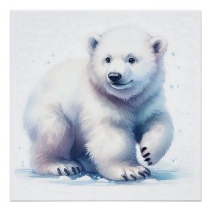 Póster El Oso Polar Guay calma e imparable