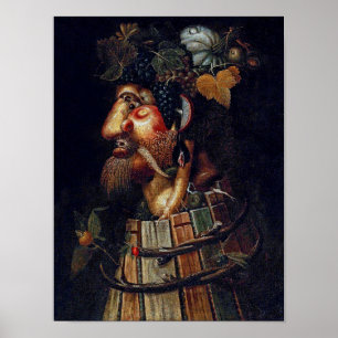 Póster El otoño, Arcimboldo