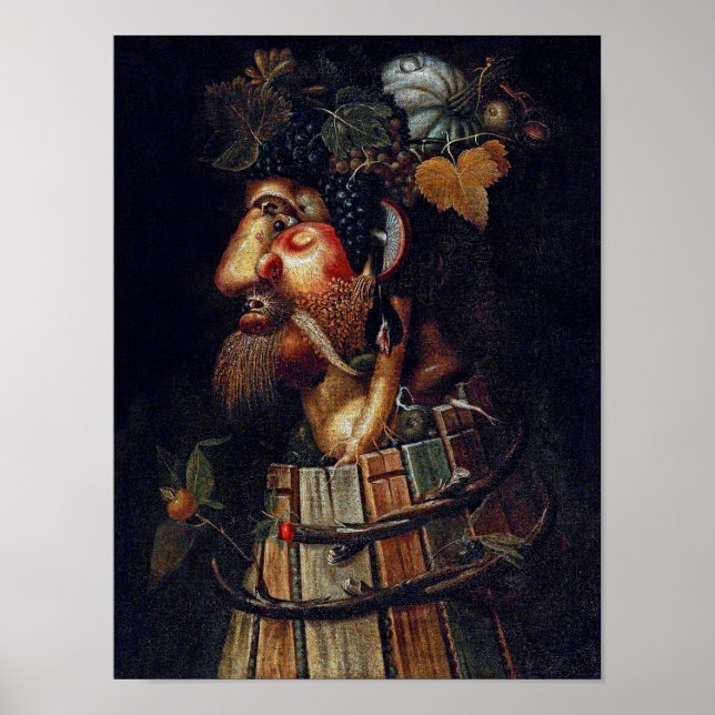 Póster El otoño, Arcimboldo (Frente)