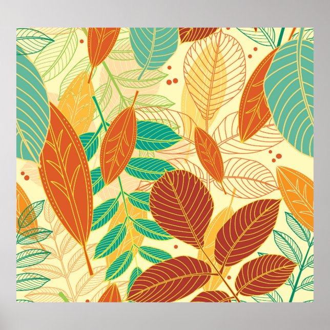 Póster El otoño deja un patrón sin foco (Frente)