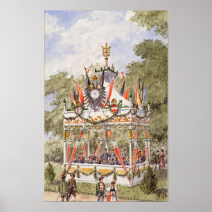 Póster El pabellón musical del Festival de Tiro de Viena