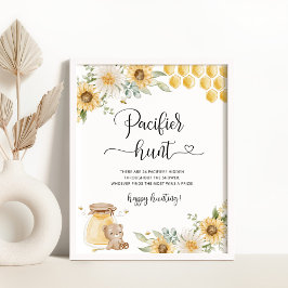 Póster El pacificador del oso del girasol caza juego de l