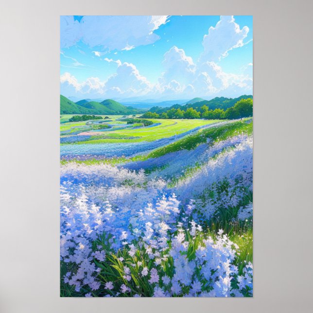 Póster El pacífico Valle Azul (Frente)