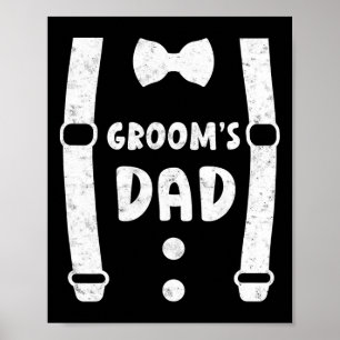 Póster El padre de Groom, el Boda de Tee divertido