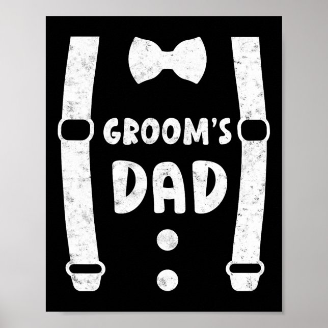 Póster El padre de Groom, el Boda de Tee divertido (Frente)