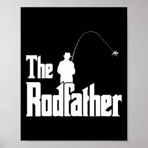 Póster El Padre Rodfather Funny Fisherman T Shirt Sea