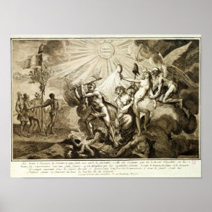 Póster El Padre Tiempo descubre el atropello de la verdad