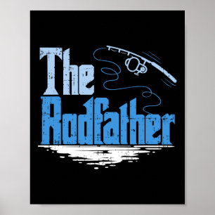 Póster El padrino de la caña Parodia divertida de pesca