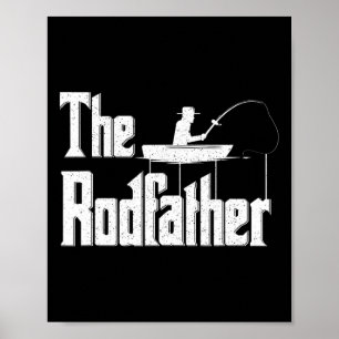 Póster El padrino de la caña Regalo divertido para papá p