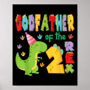 Póster El Padrino De Los Dos Rex Dinosaurio