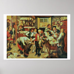 Póster El pago de los diezmos (aceite en lona)