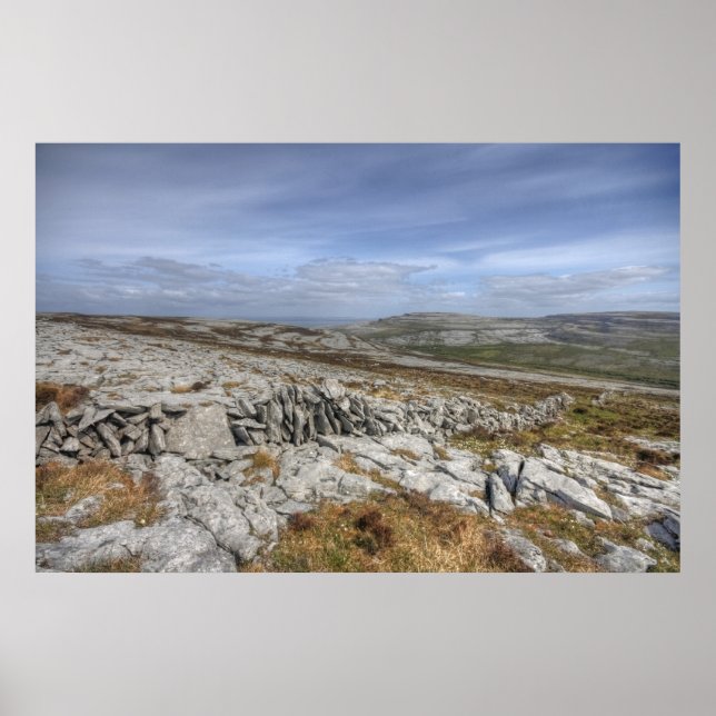 Póster El paisaje de Burren (Frente)