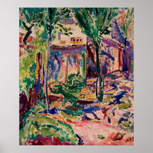 Póster El paisaje de Maurer con la casa (Frente)