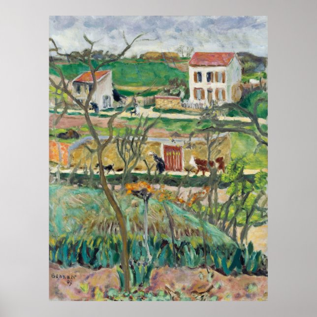 Póster El paisaje lluvioso de Bonnard (Frente)