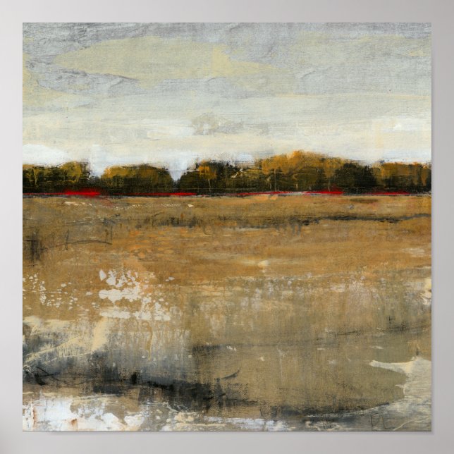 Póster El paisaje natural verde y exuberante (Frente)