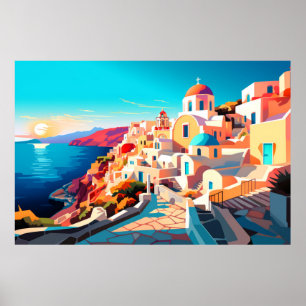 Póster El paisaje paisajístico de la arquitectura panorám