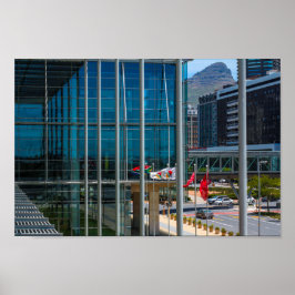 Póster El paisaje urbano de Ciudad del Cabo, cabeza de le