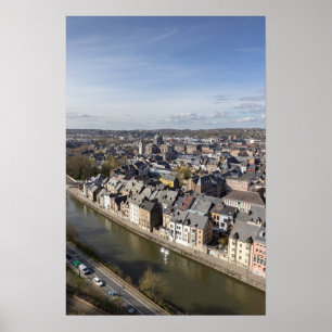Póster El paisaje urbano de primavera (Namur), Bélgica