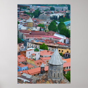 Póster El paisaje urbano de Tiflis