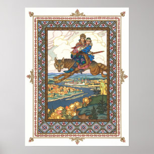 Póster El pájaro de fuego de Boris Zvorykin