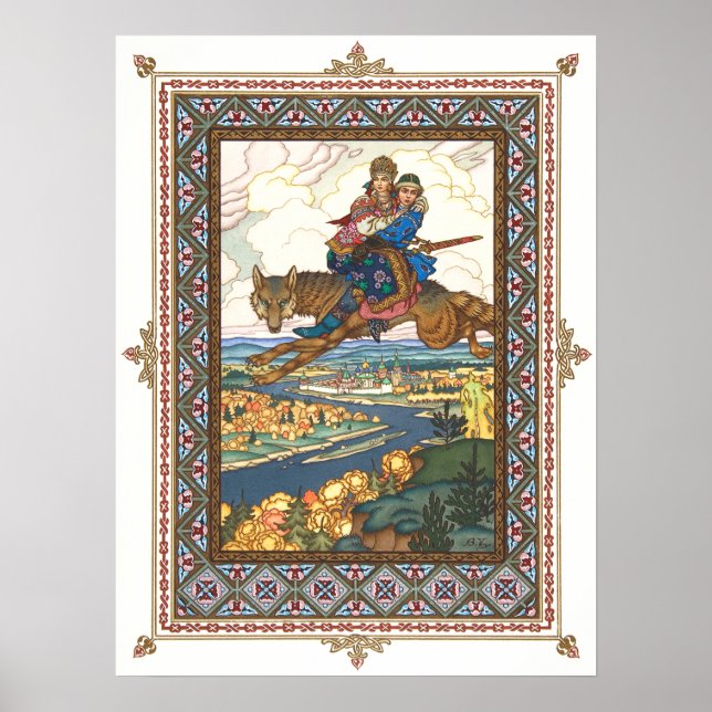 Póster El pájaro de fuego de Boris Zvorykin (Frente)