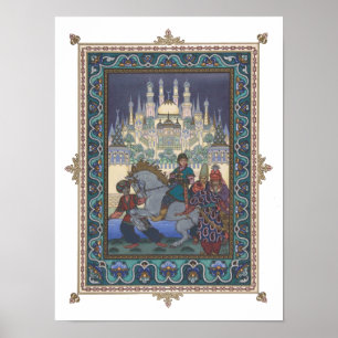 Póster El pájaro de fuego: Tsarevich Ivan en el caballo