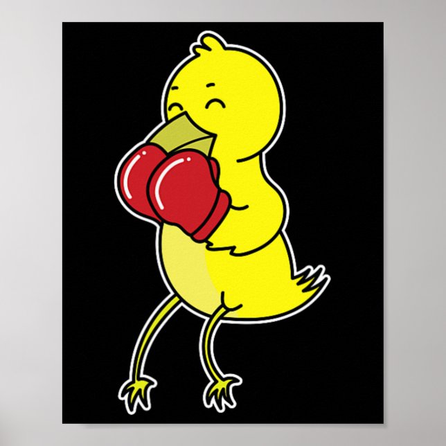 Póster El pájaro hace boxeo  (Frente)