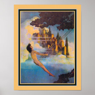 Póster "El pájaro pequeño" CA Maxfield 1904 Parrish