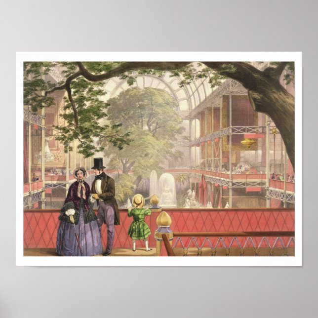 Póster El Palacio de Cristal, el Transept from South Gall (Frente)