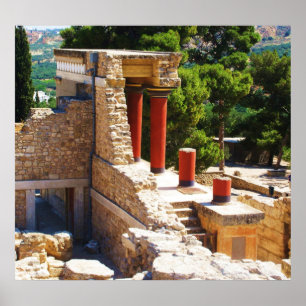 Póster El palacio de Minoan del POSTER de Knossos