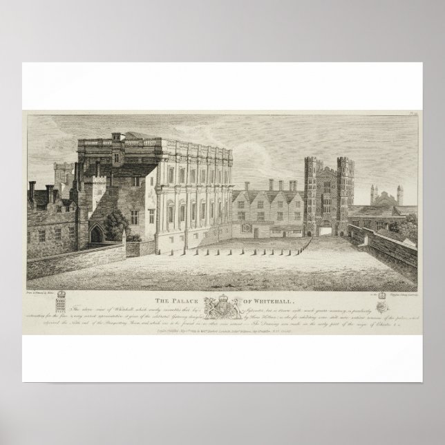 Póster El Palacio de Whitehall, de un dibujo del Pep (Frente)