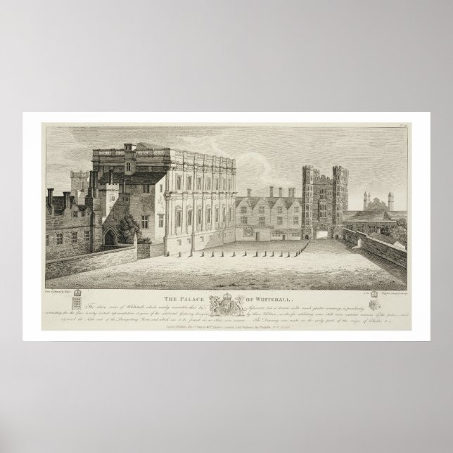 Póster El Palacio de Whitehall, de un dibujo del Pep (Frente)