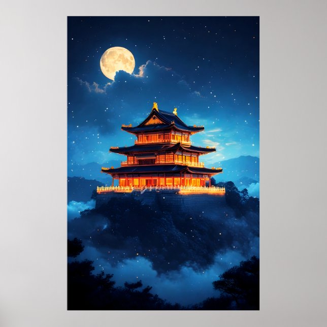 Póster El Palacio del Cielo a Medianoche (Frente)