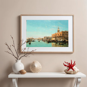 Póster El Palacio del Doge Y La Piazza San Marco,