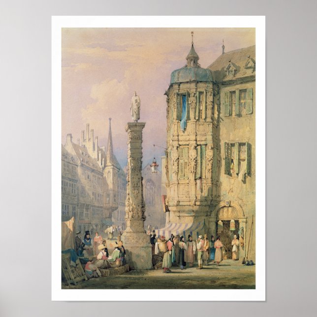 Póster El Palacio del Obispo, Wurzburg (Frente)